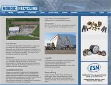 Tablet Screenshot of nordic-recycling.de